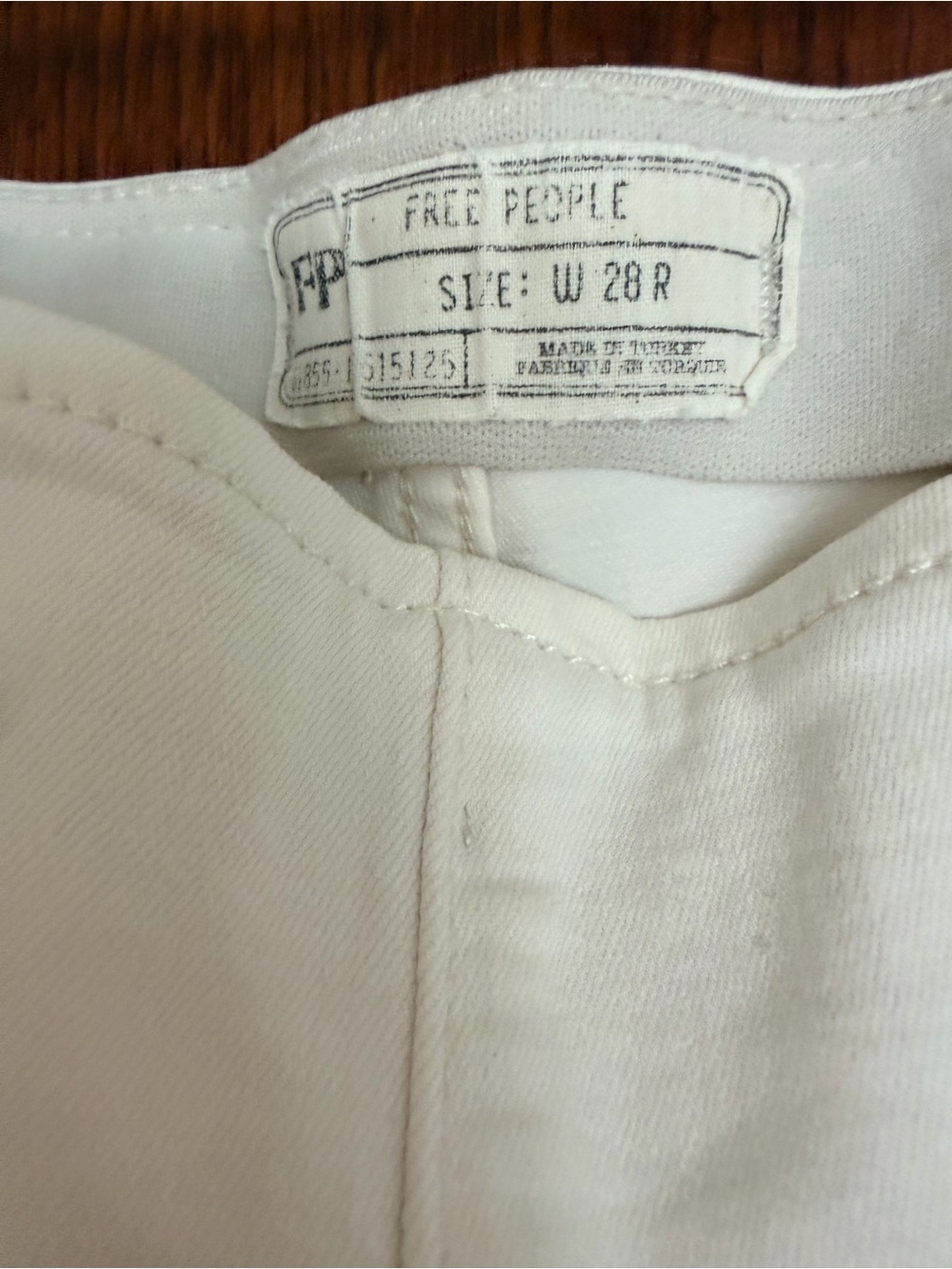 Free People Cream High-Rise Women's Jeans